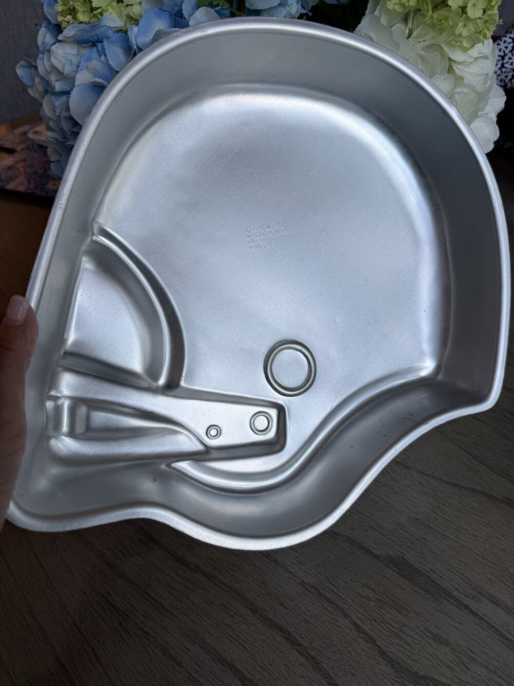 Vintage 1979 Wilton Aluminum Football Helmet Cake Pan #502-2723